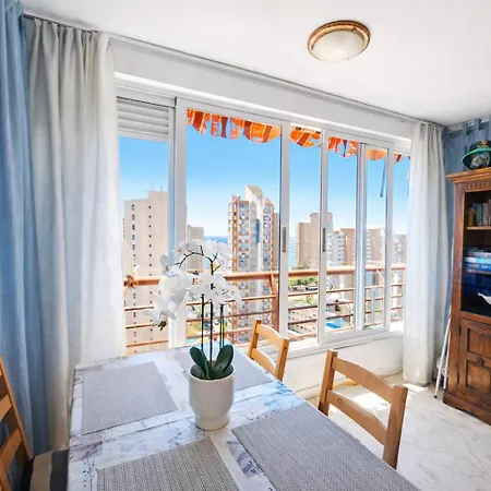 Sea View In Rincon De Loix- Free Parking, Pool, Wi-fi, New Air Conditioning * Benidorm